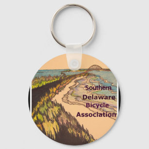 Logo der Southern Delaware Bicycle Association Schlüsselanhänger