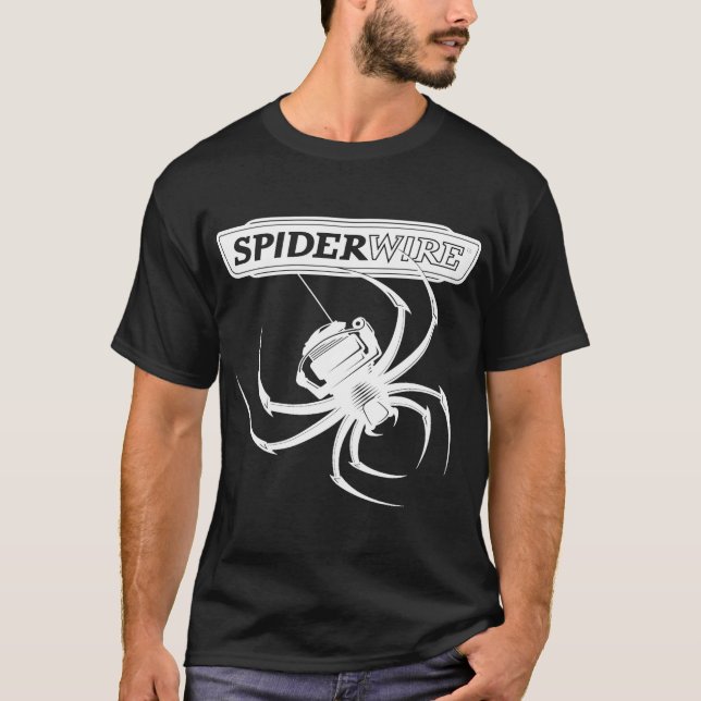 Logo der Spinnweben-Fischereileitung T-Shirt (Vorderseite)
