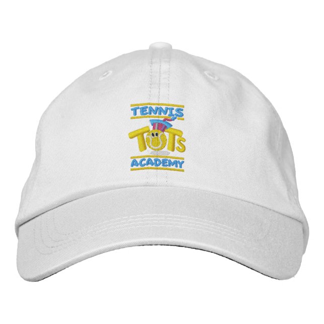Logo der Tennis Tots Academy Bestickte Kappe (Vorderseite)