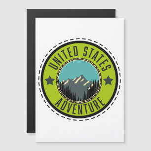 Logo der United States Adventure Magnetkarte