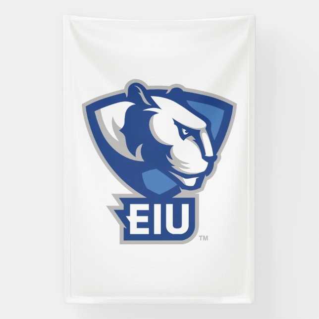 Logo der University Panthers von Eastern Illinois Banner (Vertikal)