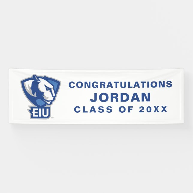 Logo der University Panthers von Eastern Illinois Banner (Horizontal)