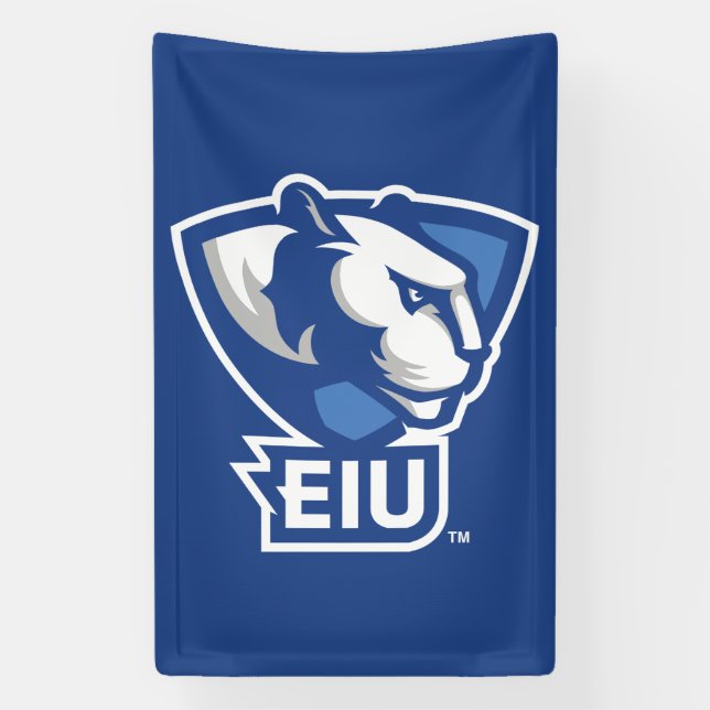 Logo der University Panthers von Eastern Illinois Banner (Vertikal)