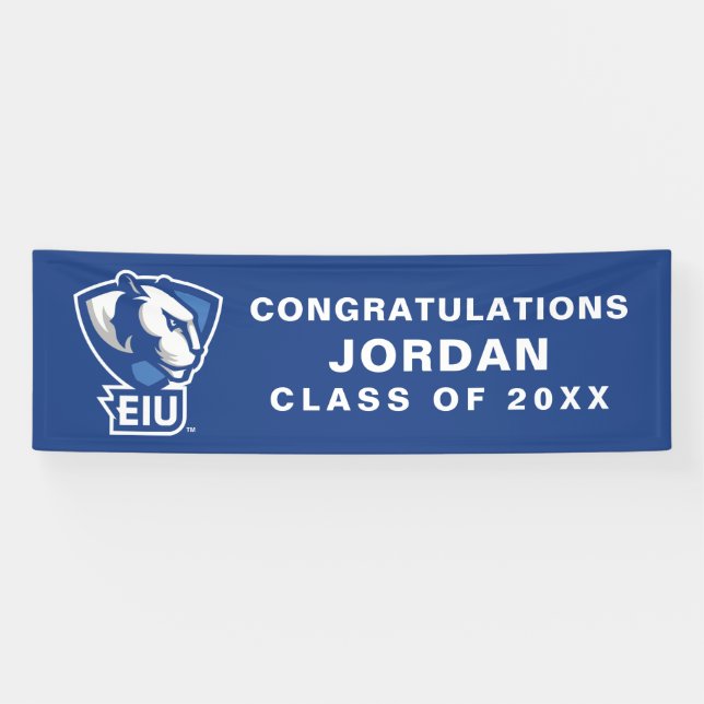 Logo der University Panthers von Eastern Illinois Banner (Horizontal)