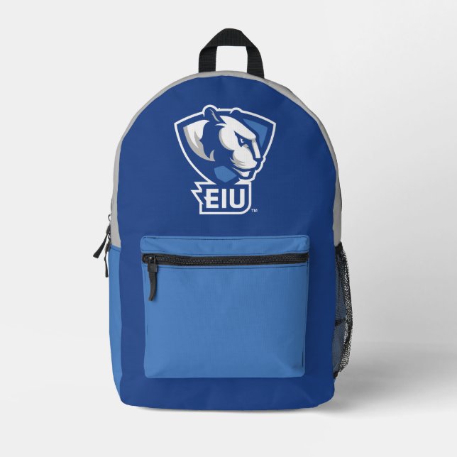 Logo der University Panthers von Eastern Illinois Bedruckter Rucksack (Vorderseite)