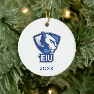 Logo der University Panthers von Eastern Illinois Keramik Ornament
