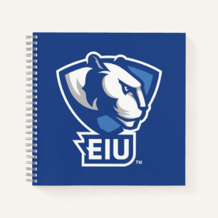 Logo der University Panthers von Eastern Illinois Notizbuch