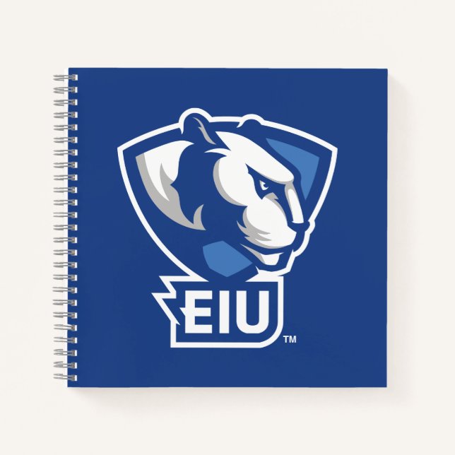 Logo der University Panthers von Eastern Illinois Notizbuch (Vorderseite)