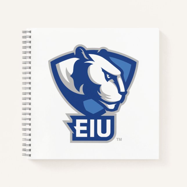 Logo der University Panthers von Eastern Illinois Notizbuch (Vorderseite)