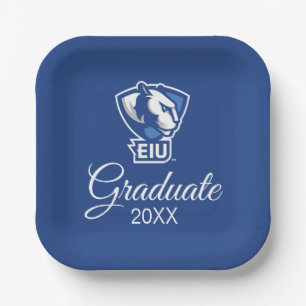 Logo der University Panthers von Eastern Illinois Pappteller