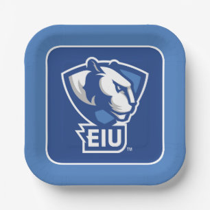 Logo der University Panthers von Eastern Illinois Pappteller