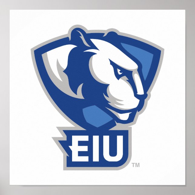 Logo der University Panthers von Eastern Illinois Poster (Vorne)