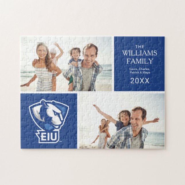 Logo der University Panthers von Eastern Illinois Puzzle (Horizontal)