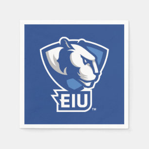 Logo der University Panthers von Eastern Illinois Serviette