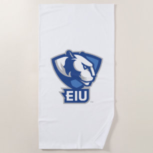 Logo der University Panthers von Eastern Illinois Strandtuch