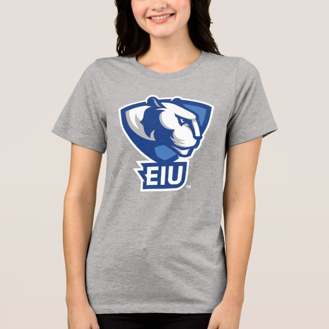 Logo der University Panthers von Eastern Illinois Tri-Blend Shirt (Vorderseite)