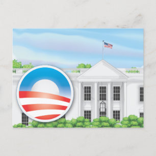 Logo der US-Wahl 2012 Postkarte