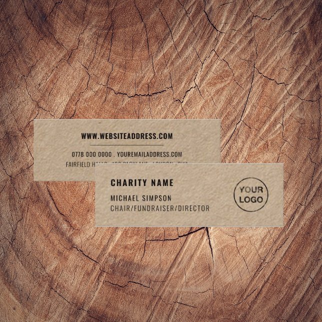 Logo der Wohltätigkeit Organisation, Organisator Mini Visitenkarte (Von Creator hochgeladen)