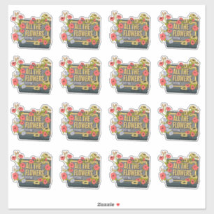 Logo des All the Flowers Festivals Aufkleber