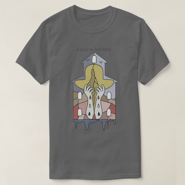 Logo des American Aquarium House T-Shirt (Design vorne)
