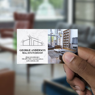 Logo des Architekten-Hauses   Zuhause Interior Visitenkarte