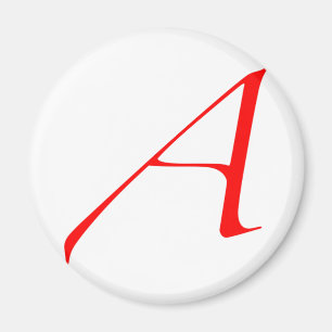 Logo des Atheisten "A" Magnet