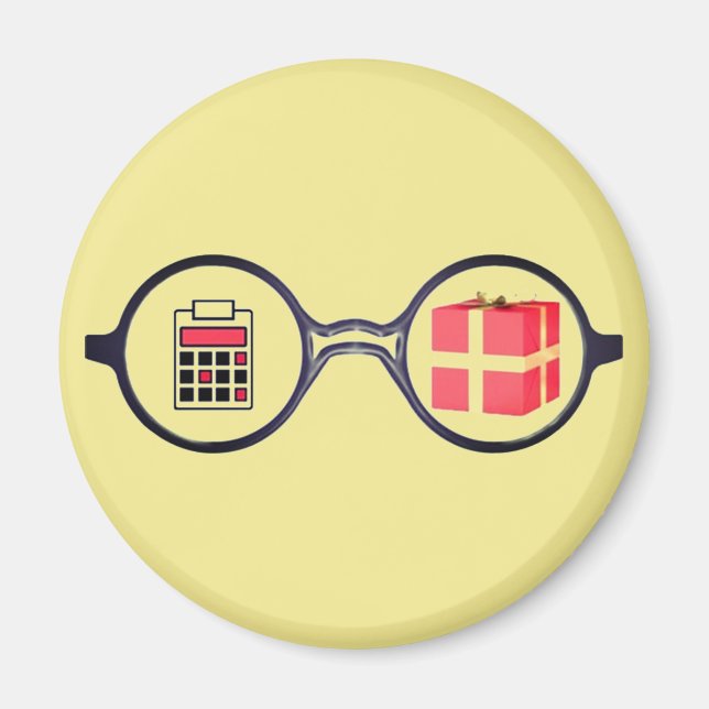 "Logo des begabten Buchhalters" Magnet (Vorne)