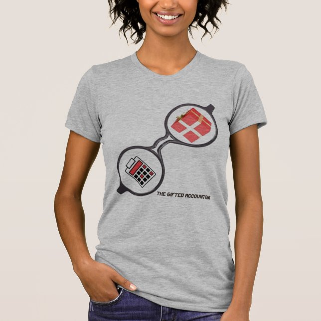 "Logo des begabten Buchhalters" T-Shirt (Vorderseite)
