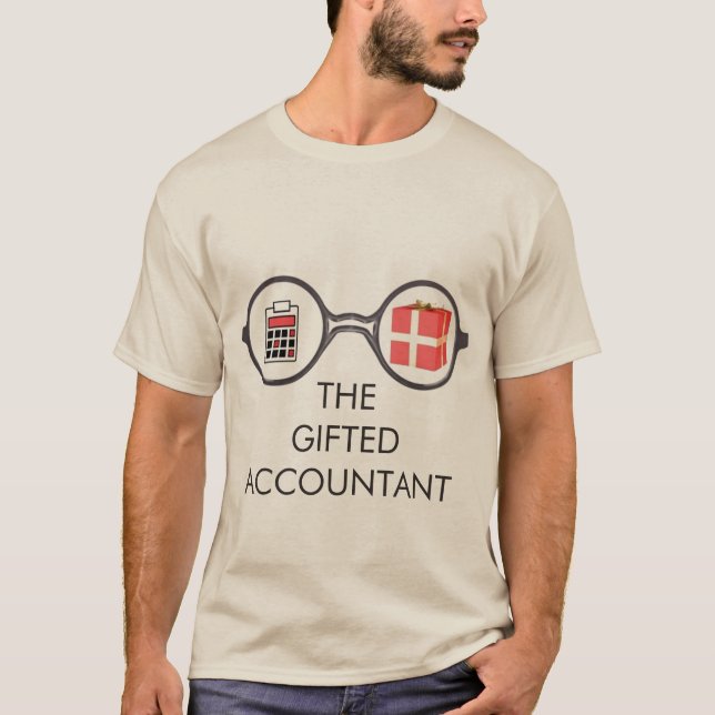 "Logo des begabten Buchhalters" T-Shirt (Vorderseite)