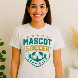 Logo des benutzerdefinierten Fußballteams - Schild T-Shirt