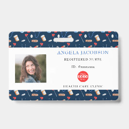 Logo des Blue Nurse Healthcare Horizontal ID Ausweis
