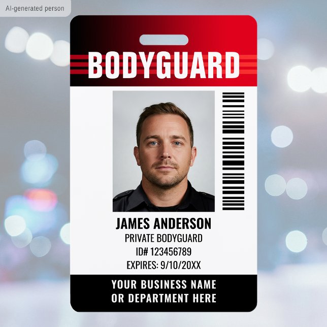 Logo des Bodyguard Security Guard-ID-Fotos Red Cus Ausweis (Von Creator hochgeladen)