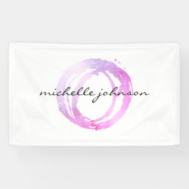 Logo des Designers "Luxe Pink Painted Circle" Banner