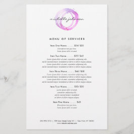 Logo des Designers "Luxe Pink Painted Circle" Flyer