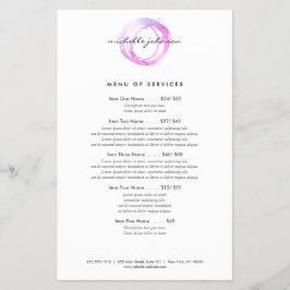 Logo des Designers "Luxe Pink Painted Circle" Flyer