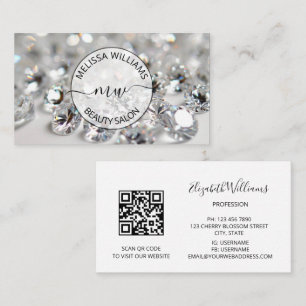 Logo des Diamonds Jeweler Juwelier Store Visitenkarte