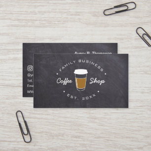 Logo des Family Business Coffee Shops Visitenkarte