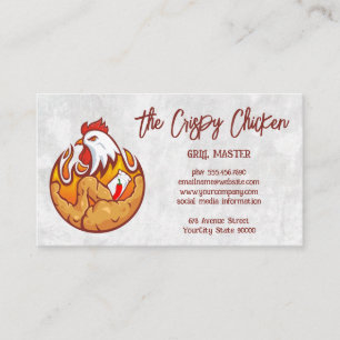 Logo des Fricken Chicken Restaurants Visitenkarte