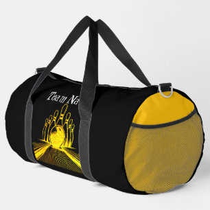 Logo des Goldenen Bowling-Teams Duffle Bag