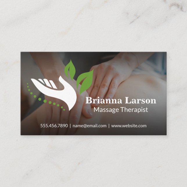 Logo des Handmassagetherapeuten | Gesundheit Visitenkarte (Vorderseite)