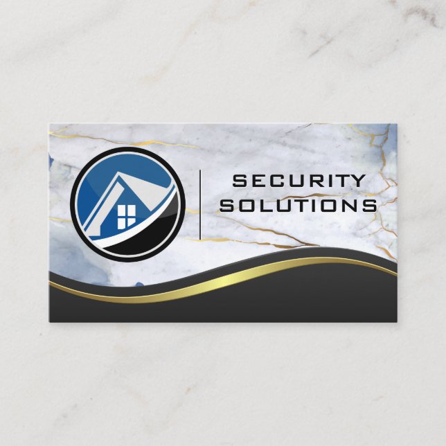 Logo des Hauses | Business Card für Metallkarton Visitenkarte (Vorderseite)