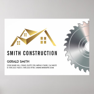 Logo des Hauses   Säge Poster