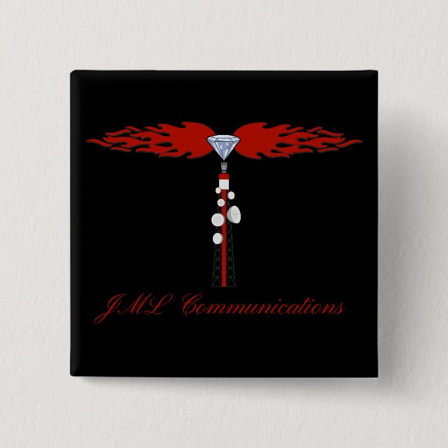 Logo des JML-Kommunikationsturms Button (Vorderseite)