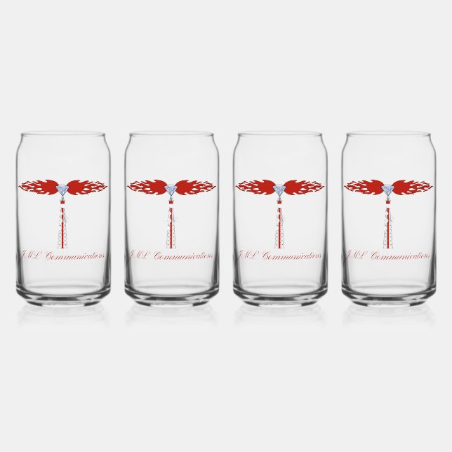 Logo des JML-Kommunikationsturms Dosenglas (Vorderseite)