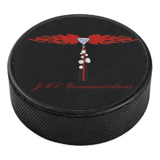 Logo des JML-Kommunikationsturms Eishockey Puck