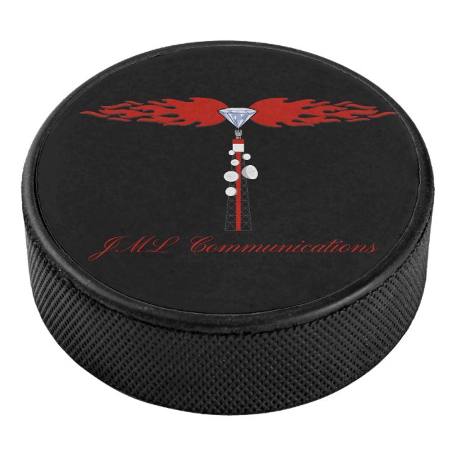 Logo des JML-Kommunikationsturms Eishockey Puck (3/4)
