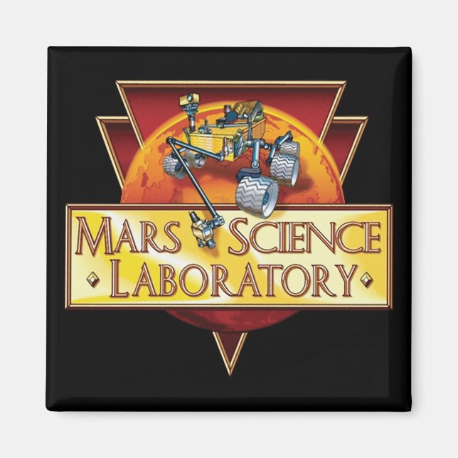 Logo des Labors für die wissenschaftliche Mars Magnet (Vorne)