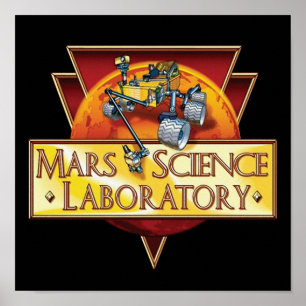 Logo des Labors für die wissenschaftliche Mars Poster