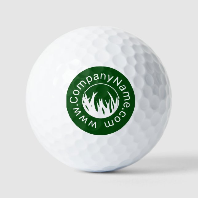Logo des Lawn Care Service Danke! Förderung Golfball (Vorderseite)
