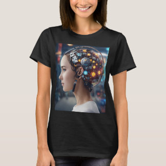 Logo des mechanischen Gehirns T-Shirt